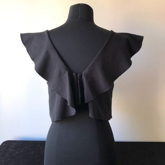 COUNTRY ROAD black label capsule collection frill wave crop top - size 12 - Picture 4 of 6